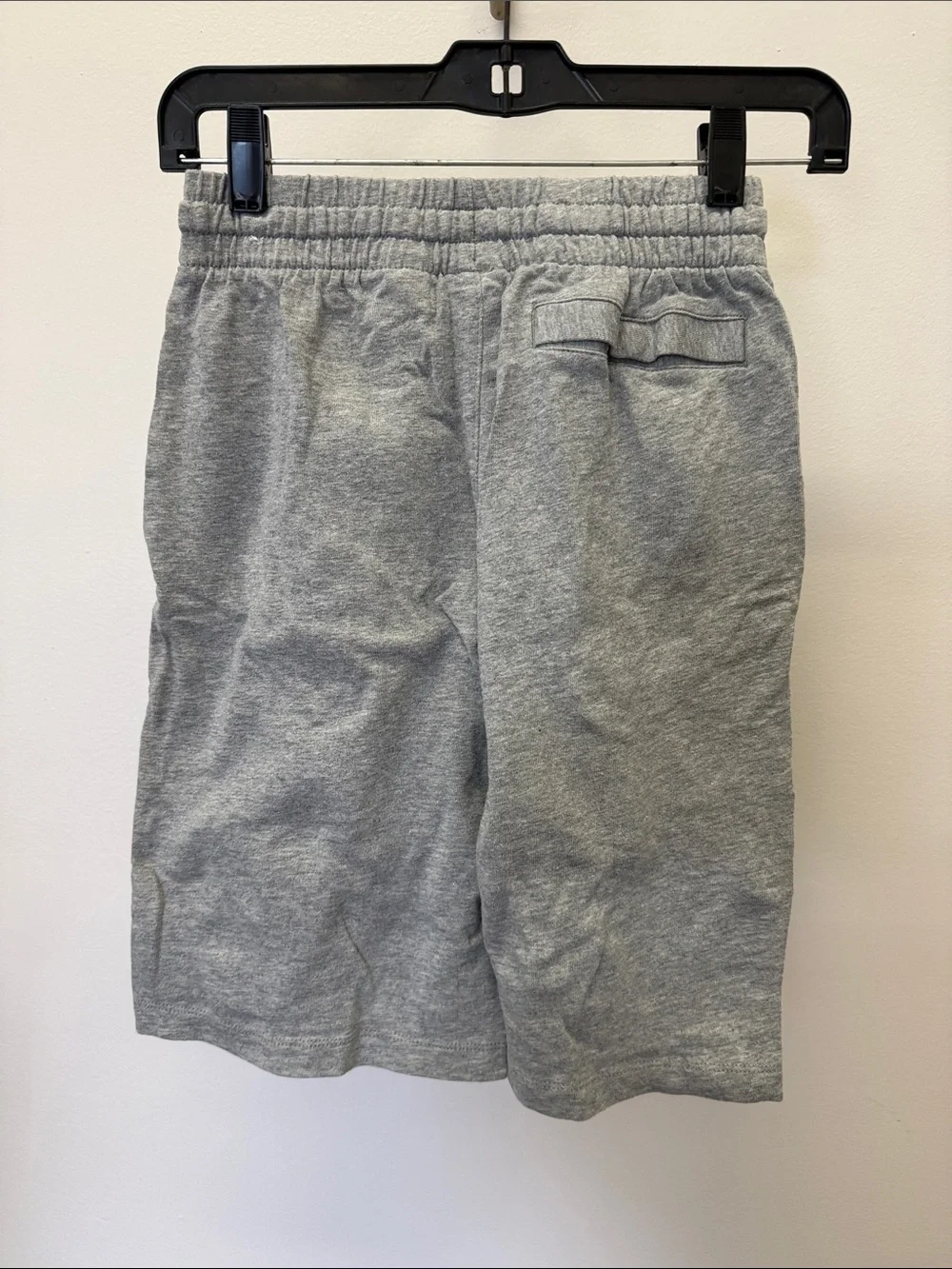 Nike Heather Gray Kids Athletic Shorts with White Logo
